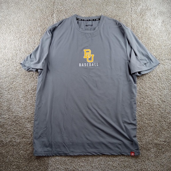 Baylor Baseball Shirt Mens XL Gray Marucci Performance Polyester NCAA Team #4 - Picture 1 of 7